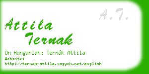 attila ternak business card